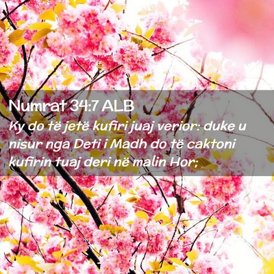 Picture 02 - Numrat 34:7 ALB - Ky do të jetë kufiri juaj verior: duke u nisur - Bible Verse Picture