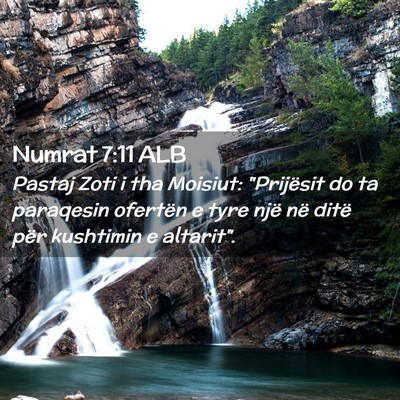 Picture 02 - Numrat 7:11 ALB - Pastaj Zoti i tha Moisiut: 