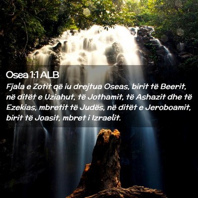 Picture 02 - Osea 1:1 ALB - Fjala e Zotit që iu drejtua Oseas, birit të - Bible Verse Picture