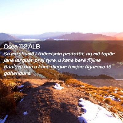 Picture 02 - Osea 11:2 ALB - Sa më shumë i thërrisnin profetët, aq më - Bible Verse Picture