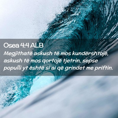 Picture 02 - Osea 4:4 ALB - Megjithatë askush të mos kundërshtojë, askush - Bible Verse Picture
