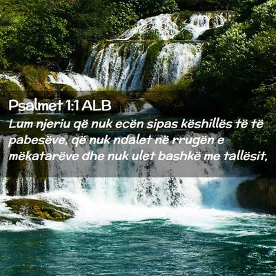 Picture 02 - Psalmet 1:1 ALB - Lum njeriu që nuk ecën sipas këshillës të - Bible Verse Picture