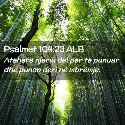 Picture 02 - Psalmet 104:23 ALB - Atëherë njeriu del për të punuar dhe punon - Bible Verse Picture