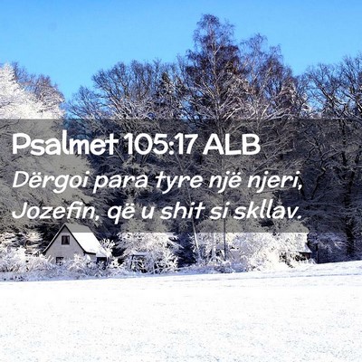 Picture 02 - Psalmet 105:17 ALB - Dërgoi para tyre një njeri, Jozefin, që u shit - Bible Verse Picture