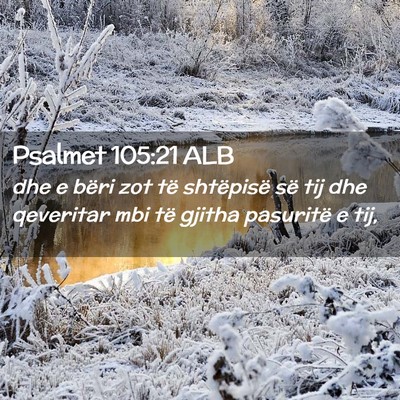 Picture 02 - Psalmet 105:21 ALB - dhe e bëri zot të shtëpisë së tij dhe - Bible Verse Picture