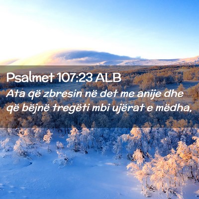 Picture 02 - Psalmet 107:23 ALB - Ata që zbresin në det me anije dhe që bëjnë - Bible Verse Picture