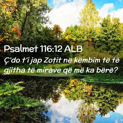 Picture 02 - Psalmet 116:12 ALB - Ç’do t’i jap Zotit në këmbim të të - Bible Verse Picture