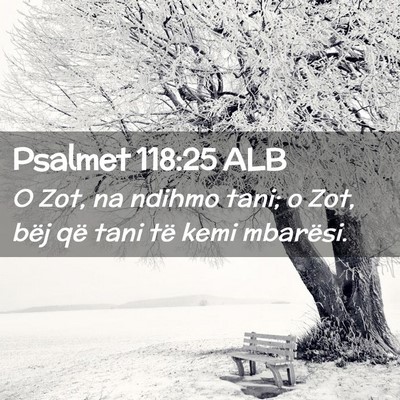 Picture 02 - Psalmet 118:25 ALB - O Zot, na ndihmo tani; o Zot, bëj që tani të - Bible Verse Picture