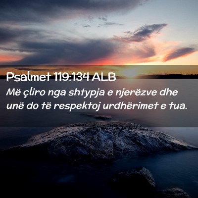 Picture 02 - Psalmet 119:134 ALB - Më çliro nga shtypja e njerëzve dhe unë do - Bible Verse Picture