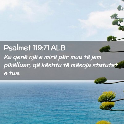 Picture 02 - Psalmet 119:71 ALB - Ka qenë një e mirë për mua të jem - Bible Verse Picture