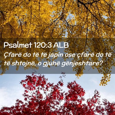 Picture 02 - Psalmet 120:3 ALB - Çfarë do të të japin ose çfarë do të të - Bible Verse Picture