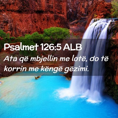 Picture 02 - Psalmet 126:5 ALB - Ata që mbjellin me lotë, do të korrin me - Bible Verse Picture