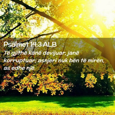 Picture 02 - Psalmet 14:3 ALB - Të gjithë kanë devijuar, janë korruptuar; - Bible Verse Picture