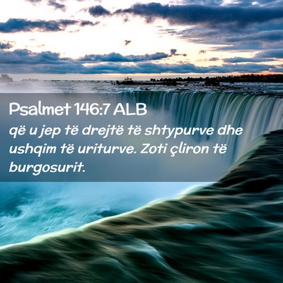 Picture 02 - Psalmet 146:7 ALB - që u jep të drejtë të shtypurve dhe ushqim - Bible Verse Picture