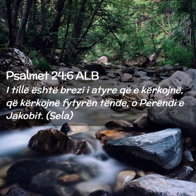 Picture 02 - Psalmet 24:6 ALB - I tillë është brezi i atyre që e kërkojnë, - Bible Verse Picture