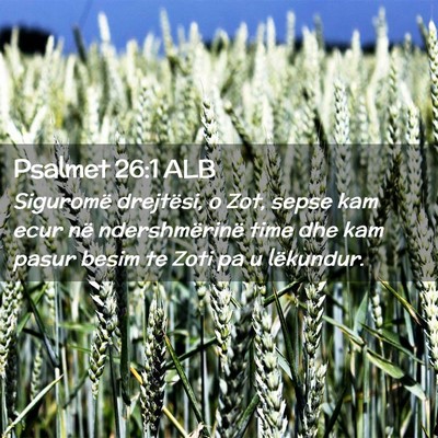 Picture 02 - Psalmet 26:1 ALB - Siguromë drejtësi, o Zot, sepse kam ecur në - Bible Verse Picture