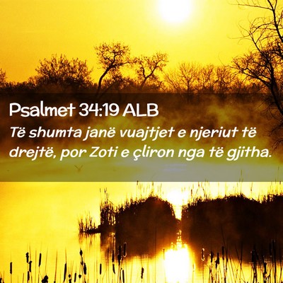 Picture 02 - Psalmet 34:19 ALB - Të shumta janë vuajtjet e njeriut të drejtë, - Bible Verse Picture