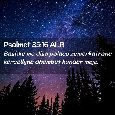 Picture 02 - Psalmet 35:16 ALB - Bashkë me disa palaço zemërkatranë - Bible Verse Picture