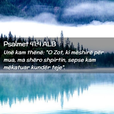 Picture 02 - Psalmet 41:4 ALB - Unë kam thënë: 