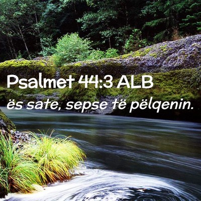Picture 02 - Psalmet 44:3 ALB - ës sate, sepse të - Bible Verse Picture