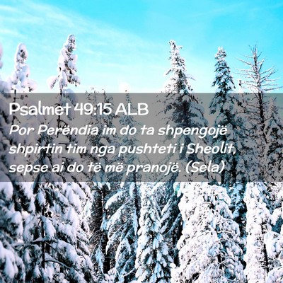 Picture 02 - Psalmet 49:15 ALB - Por Perëndia im do ta shpengojë shpirtin tim - Bible Verse Picture