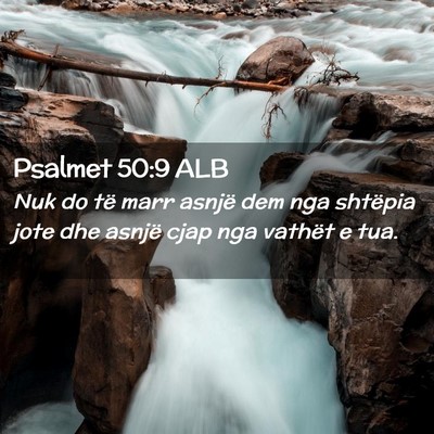 Picture 02 - Psalmet 50:9 ALB - Nuk do të marr asnjë dem nga shtëpia jote dhe - Bible Verse Picture