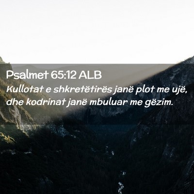 Picture 02 - Psalmet 65:12 ALB - Kullotat e shkretëtirës janë plot me ujë, dhe - Bible Verse Picture