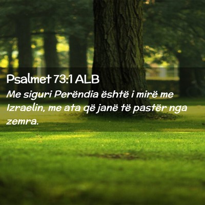 Picture 02 - Psalmet 73:1 ALB - Me siguri Perëndia është i mirë me Izraelin, - Bible Verse Picture