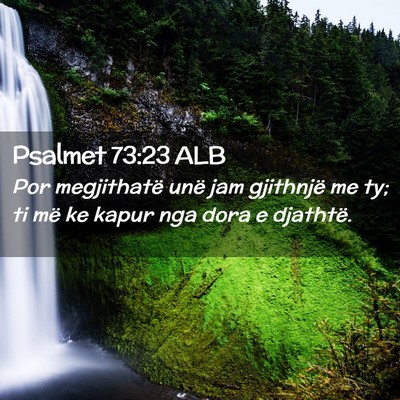 Picture 02 - Psalmet 73:23 ALB - Por megjithatë unë jam gjithnjë me ty; ti më - Bible Verse Picture