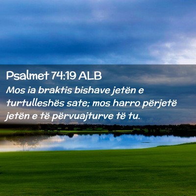 Picture 02 - Psalmet 74:19 ALB - Mos ia braktis bishave jetën e turtulleshës - Bible Verse Picture
