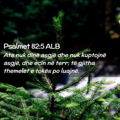 Picture 02 - Psalmet 82:5 ALB - Ata nuk dinë asgjë dhe nuk kuptojnë asgjë, - Bible Verse Picture