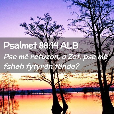 Picture 02 - Psalmet 88:14 ALB - Pse më refuzon, o Zot, pse më fsheh fytyrën - Bible Verse Picture