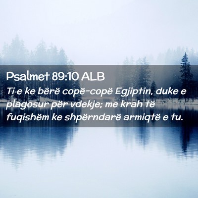 Picture 02 - Psalmet 89:10 ALB - Ti e ke bërë copë-copë Egjiptin, duke e - Bible Verse Picture