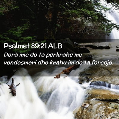 Picture 02 - Psalmet 89:21 ALB - Dora ime do ta përkrahë me vendosmëri dhe - Bible Verse Picture