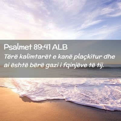 Picture 02 - Psalmet 89:41 ALB - Tërë kalimtarët e kanë plaçkitur dhe ai - Bible Verse Picture