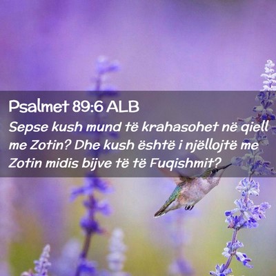 Picture 02 - Psalmet 89:6 ALB - Sepse kush mund të krahasohet në qiell me - Bible Verse Picture