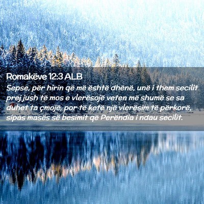 Picture 02 - Romakëve 12:3 ALB - Sepse, për hirin që më është dhënë, unë i - Bible Verse Picture