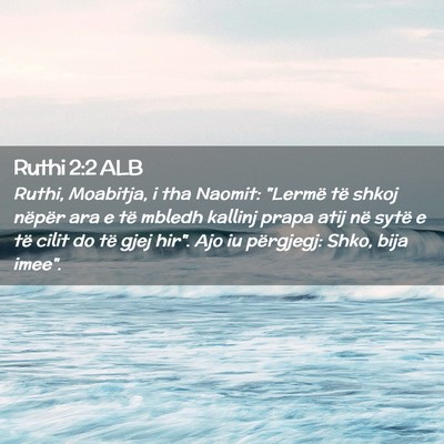 Picture 02 - Ruthi 2:2 ALB - Ruthi, Moabitja, i tha Naomit: 