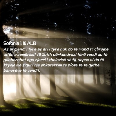 Picture 02 - Sofonia 1:18 ALB - As argjendi i tyre as ari i tyre nuk do të mund - Bible Verse Picture