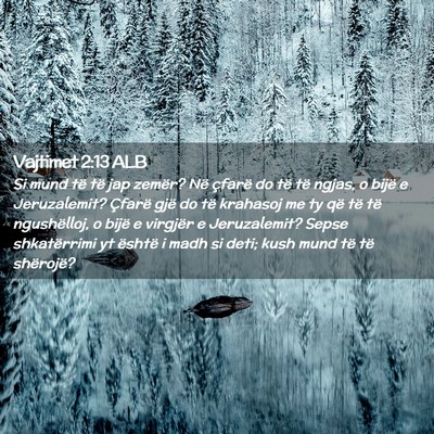 Picture 02 - Vajtimet 2:13 ALB - Si mund të të jap zemër? Në çfarë do të - Bible Verse Picture