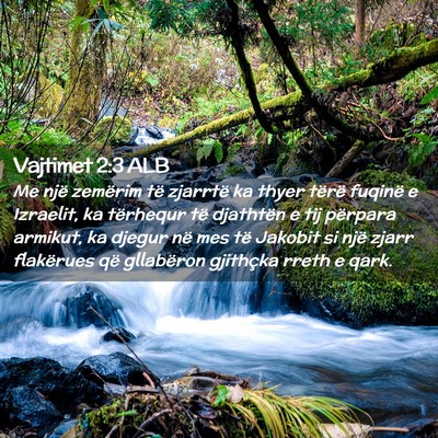 Picture 02 - Vajtimet 2:3 ALB - Me një zemërim të zjarrtë ka thyer tërë - Bible Verse Picture