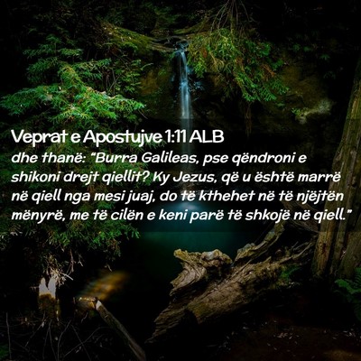 Picture 02 - Veprat e Apostujve 1:11 ALB - dhe thanë: “Burra Galileas, pse qëndroni e - Bible Verse Picture