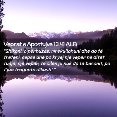 Picture 02 - Veprat e Apostujve 13:41 ALB - 