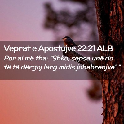 Picture 02 - Veprat e Apostujve 22:21 ALB - Por ai më tha: 