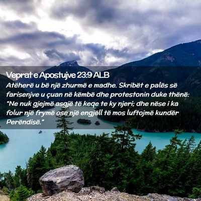 Picture 02 - Veprat e Apostujve 23:9 ALB - Atëherë u bë një zhurmë e madhe. Skribët e - Bible Verse Picture