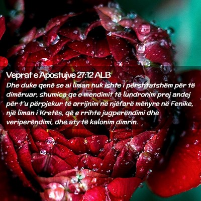 Picture 02 - Veprat e Apostujve 27:12 ALB - Dhe duke qenë se ai liman nuk ishte i - Bible Verse Picture