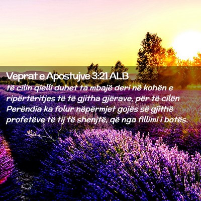 Picture 02 - Veprat e Apostujve 3:21 ALB - të cilin qielli duhet ta mbajë deri në kohën - Bible Verse Picture