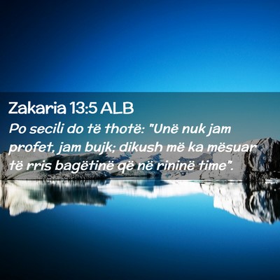 Picture 02 - Zakaria 13:5 ALB - Po secili do të thotë: 