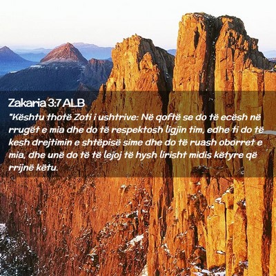 Picture 02 - Zakaria 3:7 ALB - 