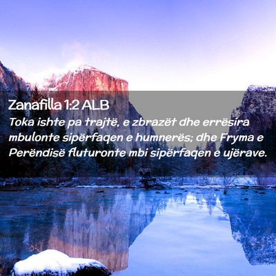 Picture 02 - Zanafilla 1:2 ALB - Toka ishte pa trajtë, e zbrazët dhe errësira - Bible Verse Picture